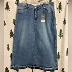 !NWT! Primark Modest Denim Midi Skirt Women’s Size 12